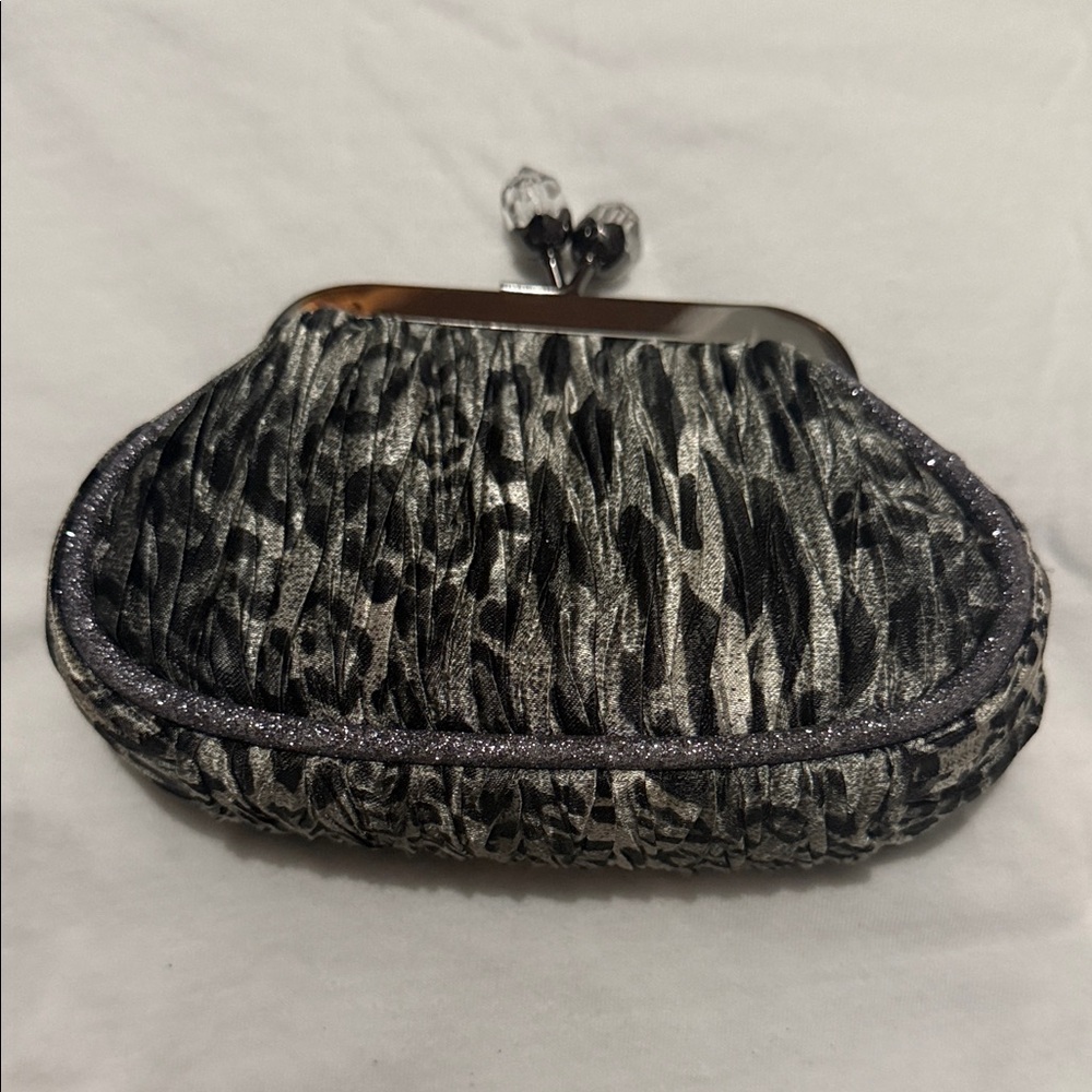 Elegant Black and Silver Clutch